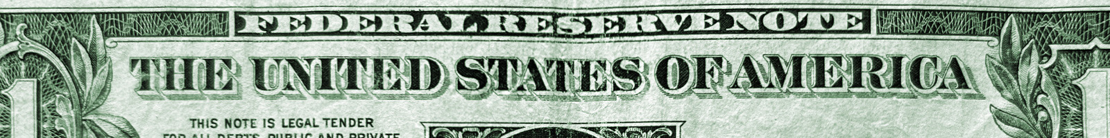 United States of America text from dollar bill